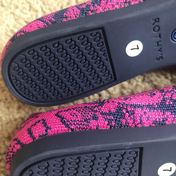 *Retired* Rothy ’s Fuschia Navy Snake 7 - Picture 4 of 8